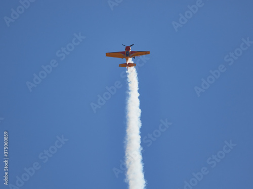 Pilot performances of Yak piston aircraft at the air show