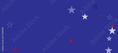 National American Stars Vector Background. USA 11th of November Labor Memorial 4th of July President's Veteran's Independence Day 