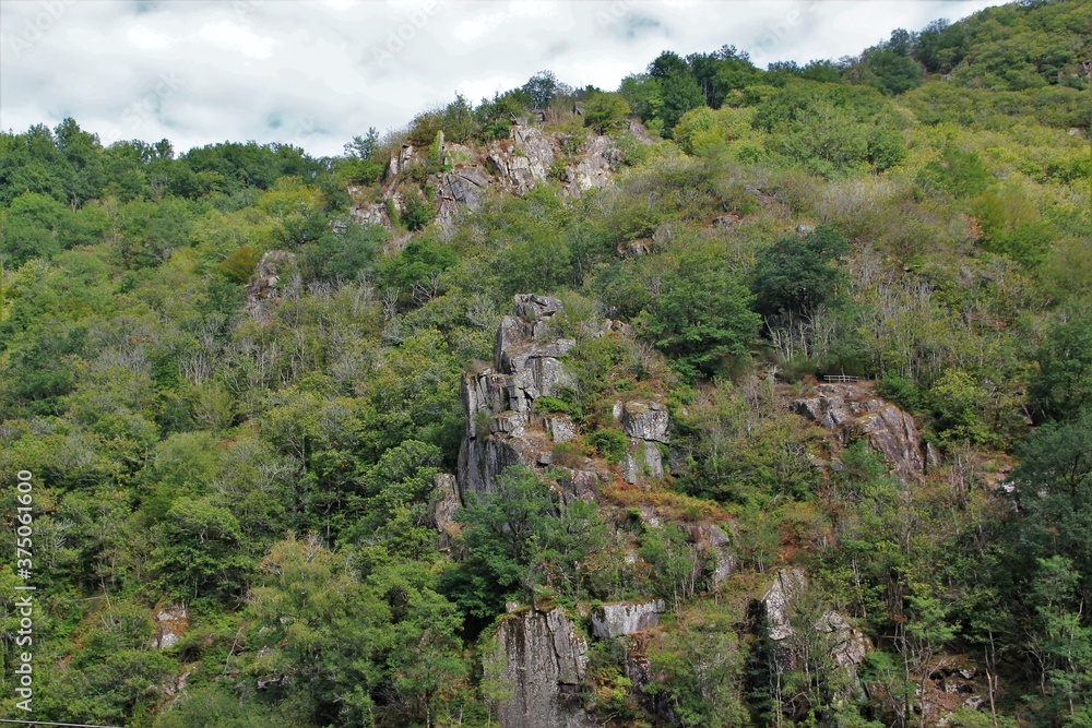 Fototapeta premium Paysage des gorges de la Vézère (Corrèze)