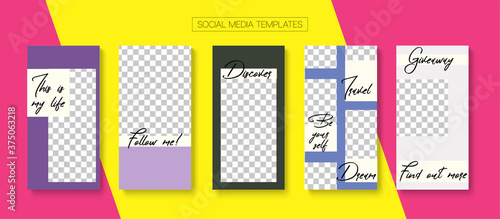 Modern Stories Vector Background.