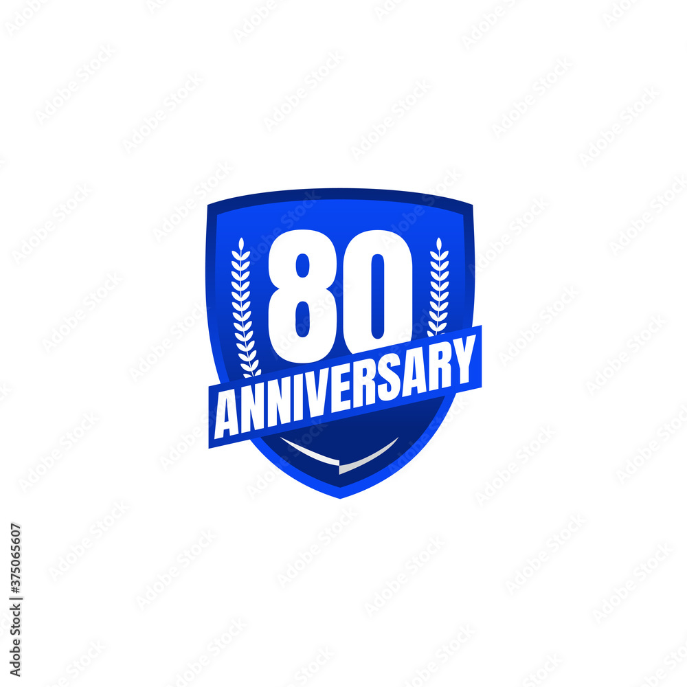 80 Years Anniversary Celebration Vector Template Design Illustration 80 Years Anniversary Celebration Vector Template Design Illustration