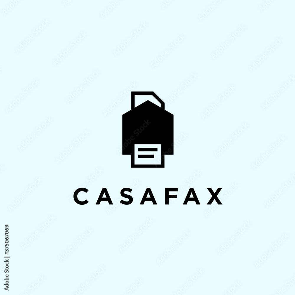 Fototapeta premium data house logo. typewriter icon