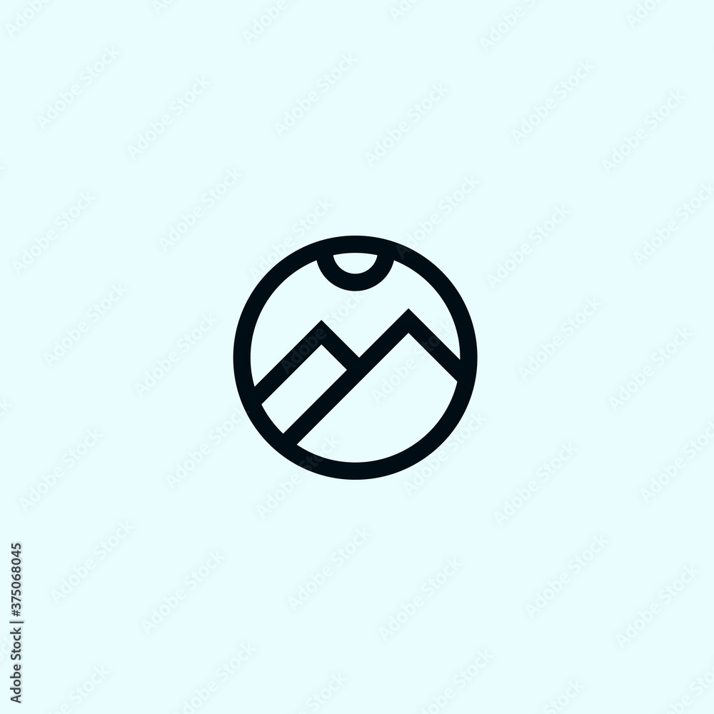 rock climbing logo. mountain icon rock climbing logo. mountain icon