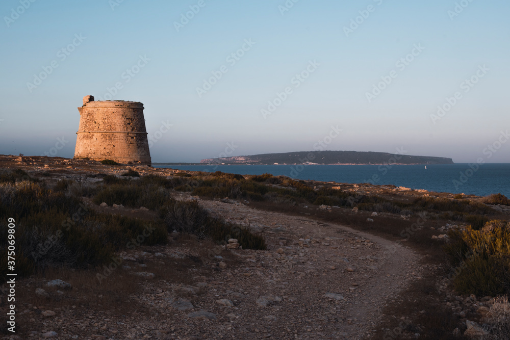Old defense tower in Formentera