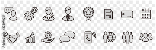 business loyalty icons vector sign