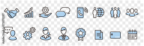 business loyalty icons vector sign