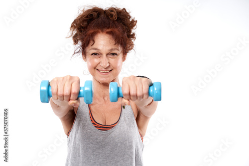 Mature fitness lady