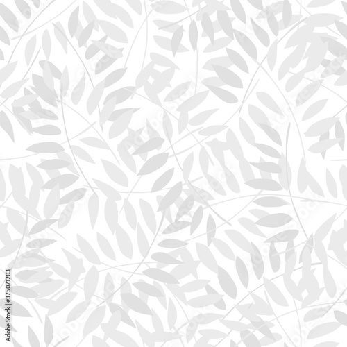 Seamless pattern with small leaves. Flat vector pattern.
