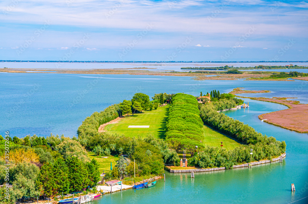 Aerial view of Torcello islands