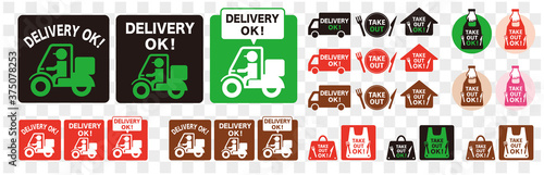 Online delivery service concept, online order tracking, delivery home and office and take away. 