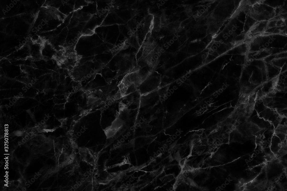  Black marble high resolution, abstract texture background in natural patterned for design.