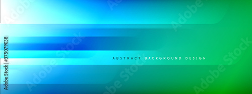 Motion concept neon shiny lines on liquid color gradients abstract backgrounds. Dynamic shadows and lights templates for text