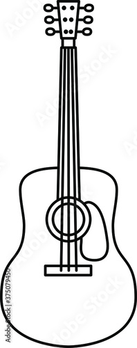 An icon illustration of a Guitar