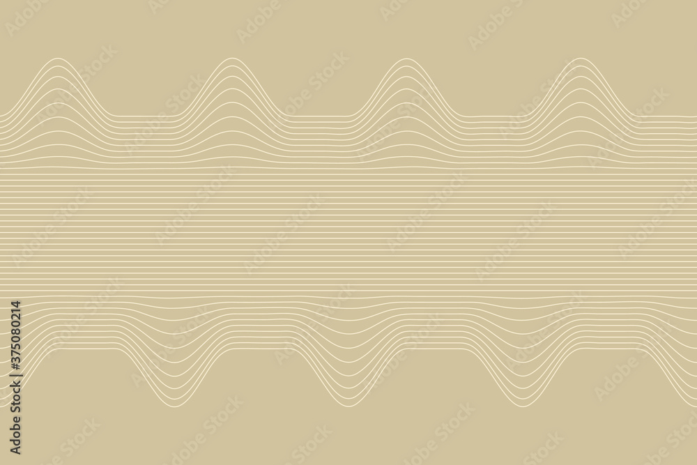 Abstract vector wave line background.