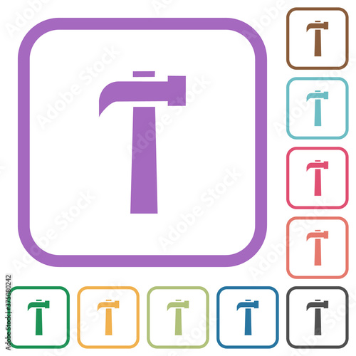 Old hammer simple icons