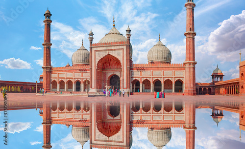 Фотография Jama Masjid, Old town of Delhi, India
