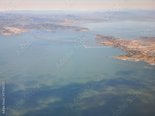 Flying over the Bay Area