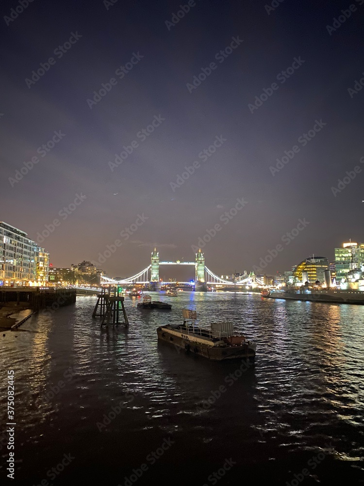 Fototapeta premium country skyline at night