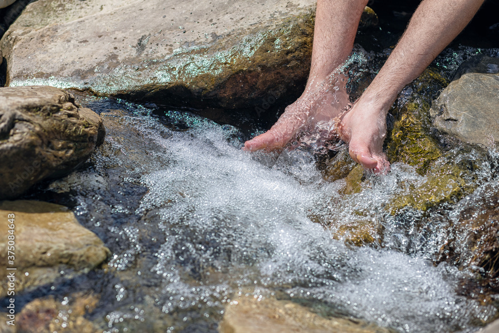 Concept of hardening and healing with the help of water procedures. Concept of hardening and healing with the help of water procedures.