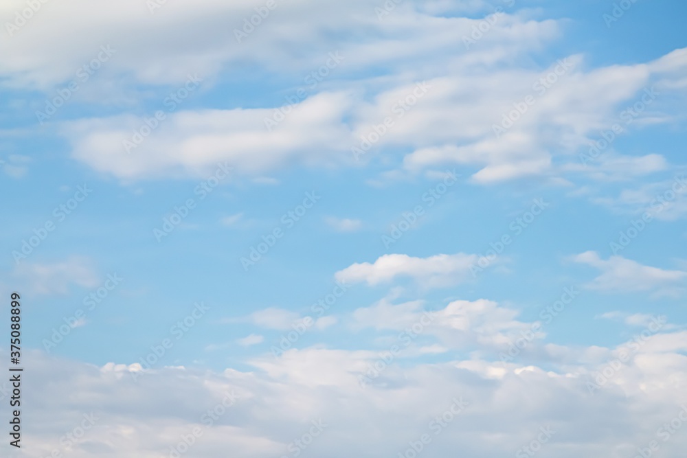 Blue sky with white clouds, background sky.