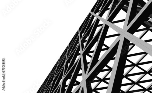 Building 3d structure. Architectural background. 