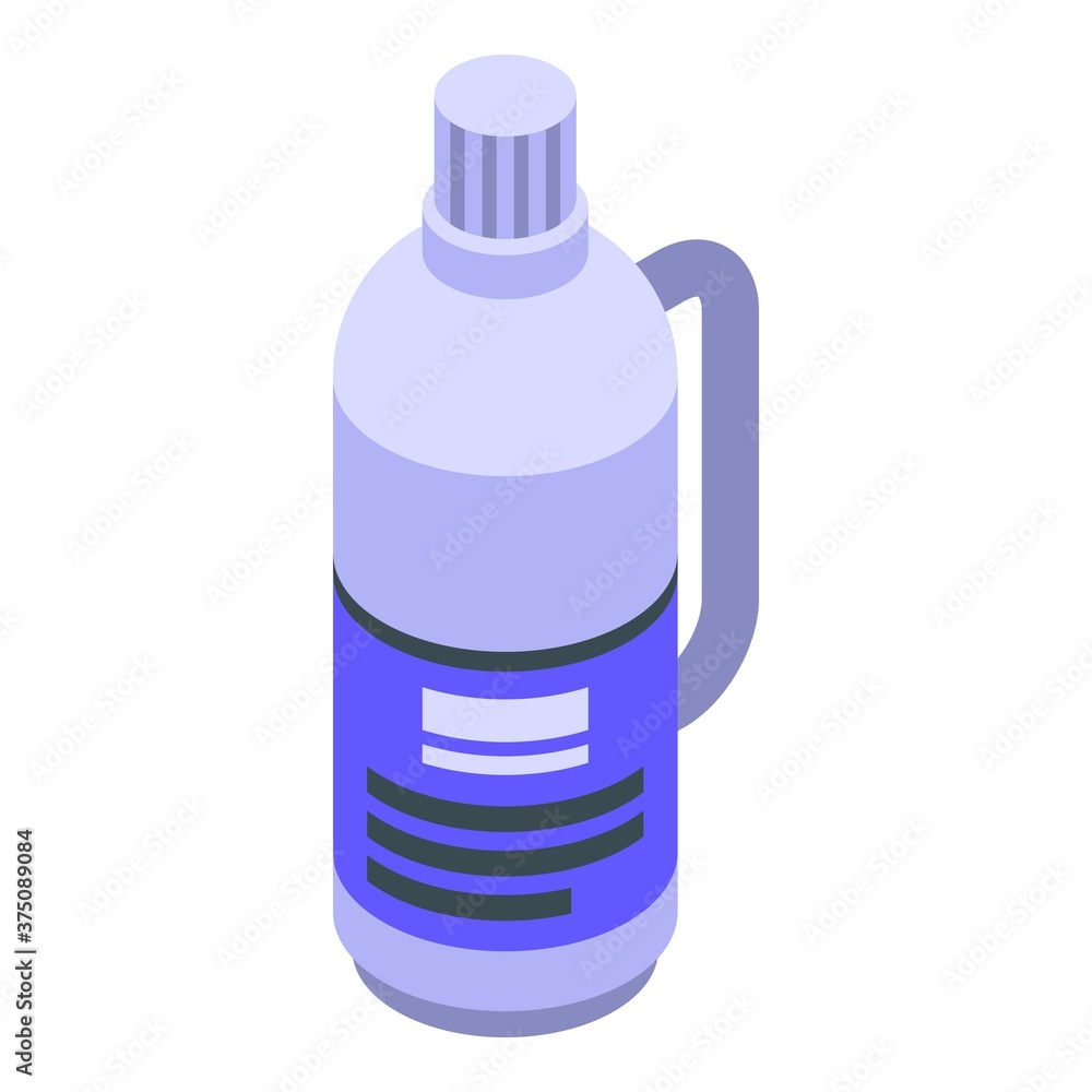 Softener fabric bottle icon. Isometric of softener fabric bottle vector icon for web design isolated on white background Softener fabric bottle icon. Isometric of softener fabric bottle vector icon for web design isolated on white background
