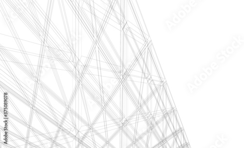 Building 3d structure. Architectural background. 