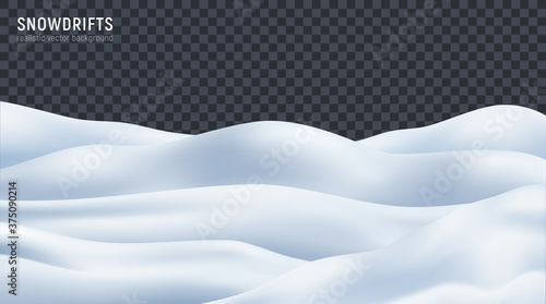 Snowdrift Realistic Transparent Background