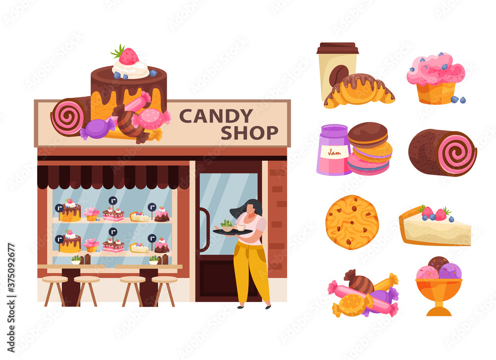 Candy Business Concept Candy Business Concept