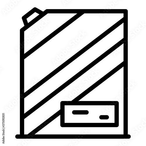 Softener package icon. Outline softener package vector icon for web design isolated on white background