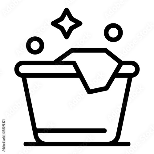 Clean softener clothes icon. Outline clean softener clothes vector icon for web design isolated on white background