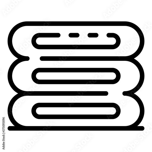 Clean softener stack icon. Outline clean softener stack vector icon for web design isolated on white background