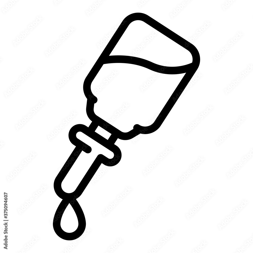 Dropper essential oils icon. Outline dropper essential oils vector icon for web design isolated on white background Dropper essential oils icon. Outline dropper essential oils vector icon for web design isolated on white background