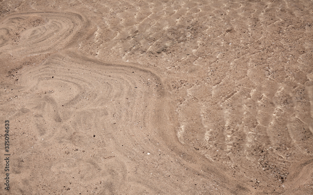 Shallow lagoon Bahia del Salado on La Graciosa, Canary Islands, textures and surfaces Shallow lagoon Bahia del Salado on La Graciosa, Canary Islands, textures and surfaces