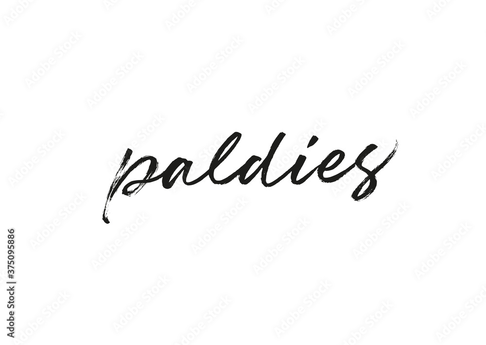 Paldies ink brush vector lettering. Thank you in Latvian. Modern phrase handwritten vector calligraphy. Black paint lettering isolated on white background. Postcard, greeting card, t shirt print. Paldies ink brush vector lettering. Thank you in Latvian. Modern phrase handwritten vector calligraphy. Black paint lettering isolated on white background. Postcard, greeting card, t shirt print.