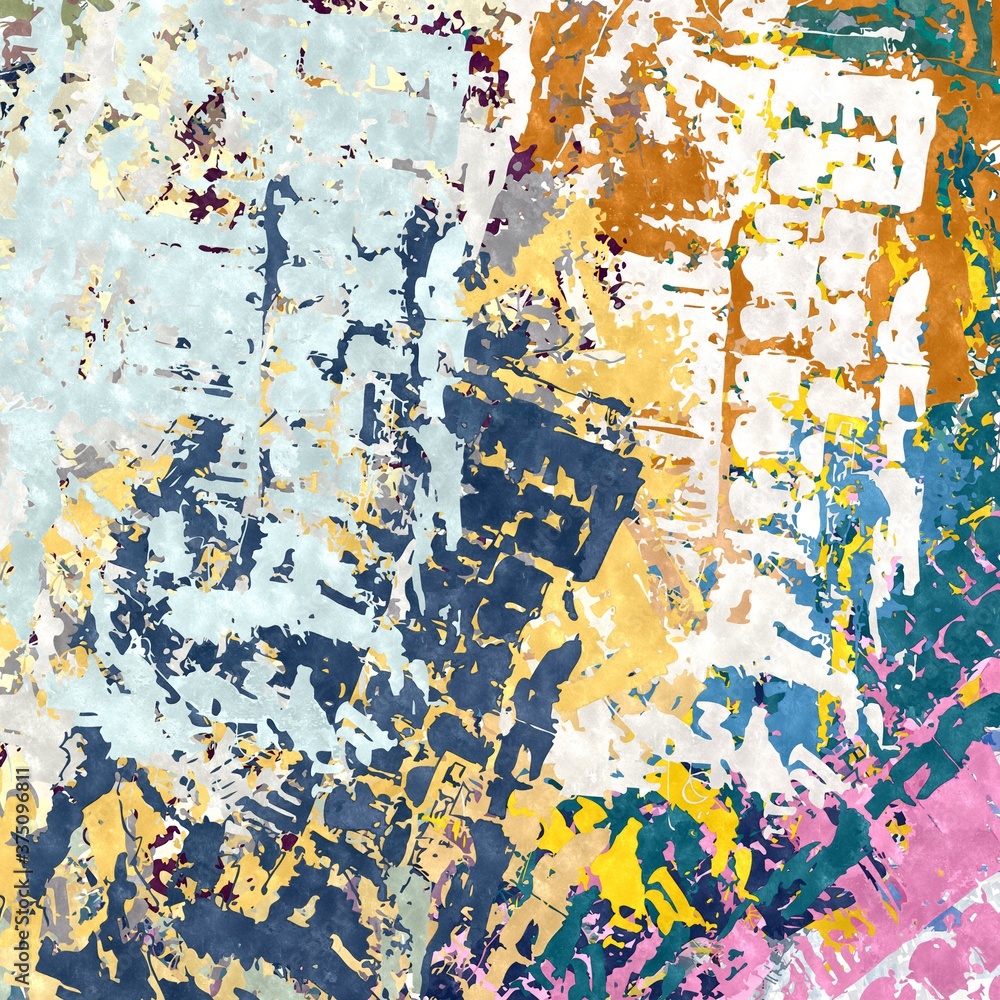 Texture of strokes of colored paint, blurred spots with brushes of different sizes and shapes. Stylized watercolor, oil grunge background Texture of strokes of colored paint, blurred spots with brushes of different sizes and shapes. Stylized watercolor, oil grunge background