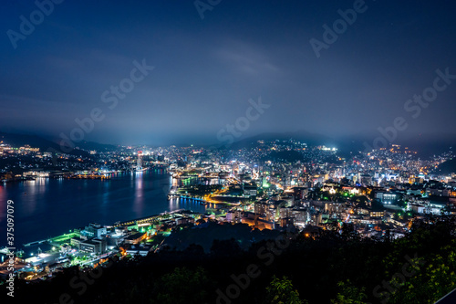 長崎県長崎市 鍋冠山から望む夜景