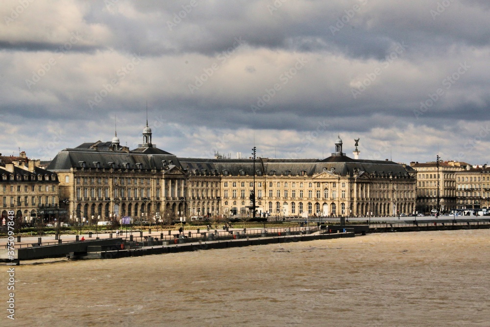 A view of Bordeaux in France