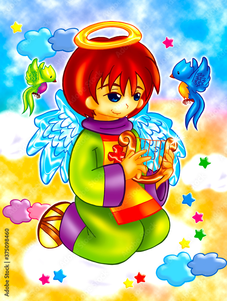 Naklejka premium cute angel