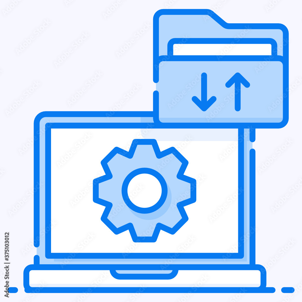 Data governance, icon of data management in modern style
Data governance, icon of data management in modern style