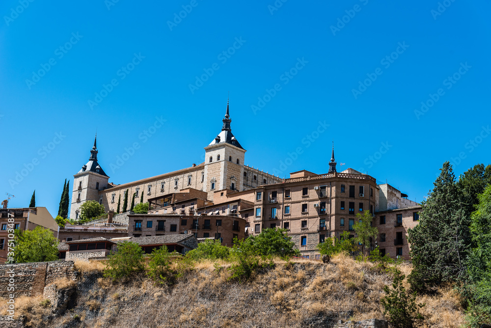 Toledo cityscape on summer day, panoramic view