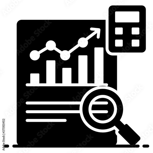
An icon design of qualitative data, data visualization
