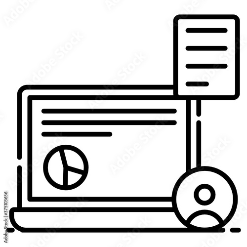 
Information resource, vector of business data in style 
