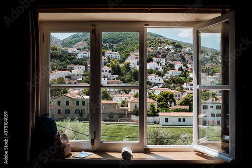 Window view of the village