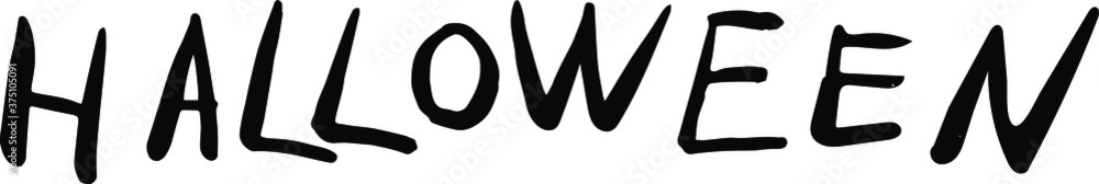 halloween lettering in black letters. For the holiday of halloween. halloween lettering in black letters. For the holiday of halloween.