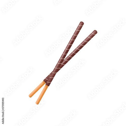 Chocolate sticks. Dipped stick. Dipped stick pattern vector. chocolate dipped cookie sticks.