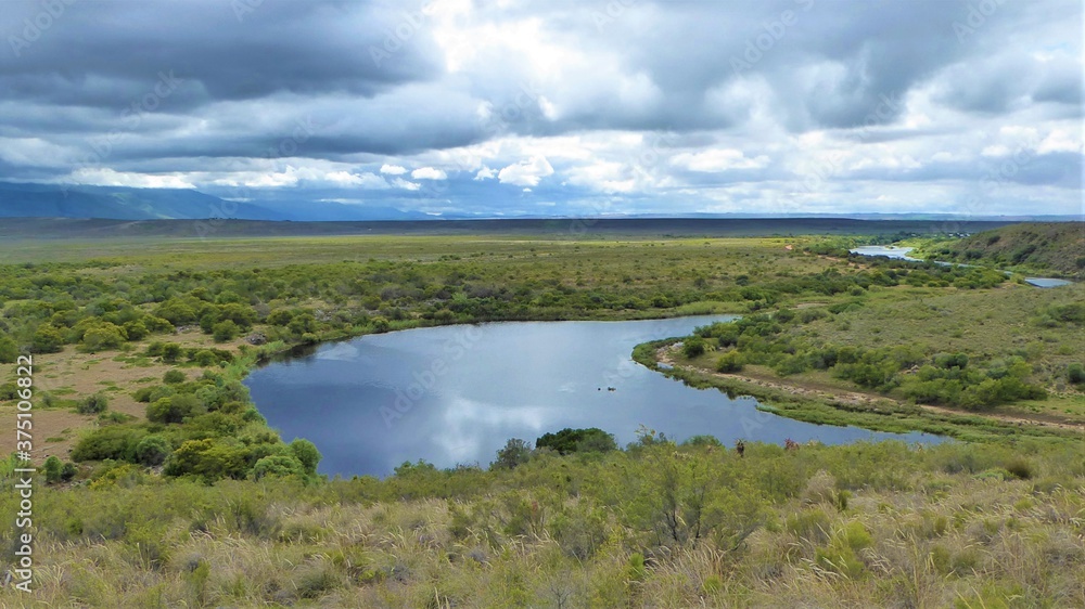 Lush Green Scenery at Bree River, Bontebok NP, South Africa Lush Green Scenery at Bree River, Bontebok NP, South Africa