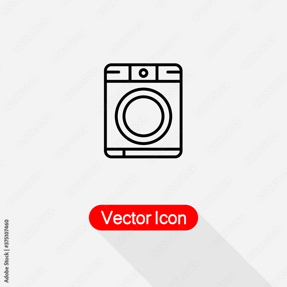 Washing Machine Icon Vector Illustration Eps10 Washing Machine Icon Vector Illustration Eps10
