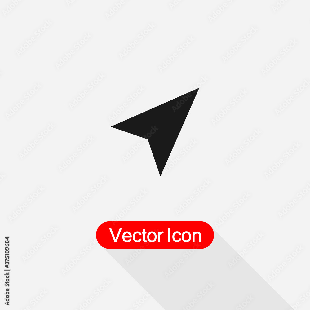Arrow Navigator Icon Vector Illustration Eps10 