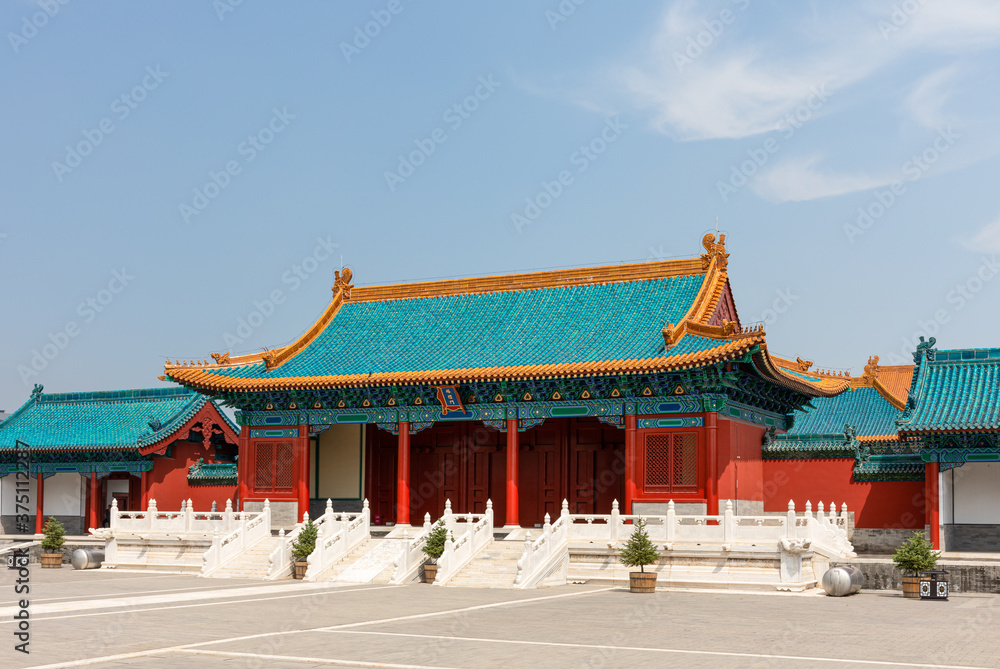 Duanli or Ceremony Gate in restored Prince's Palace, initially built in 14th century for prince of Dai, Zhu Gui in early Ming Dynasty, Datong Old City, Shanxi, China. Duanli or Ceremony Gate in restored Prince's Palace, initially built in 14th century for prince of Dai, Zhu Gui in early Ming Dynasty, Datong Old City, Shanxi, China.